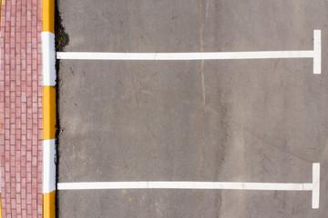 asphalt, car parking, view from above