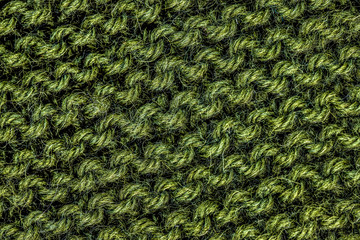close up of a green knitted fabric. Background.