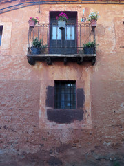 Fototapeta na wymiar medieval house facade