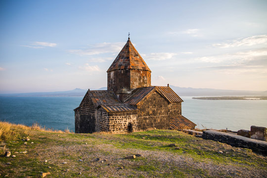 Sevanavank (monastery at the Lake Sevan) in Armenia