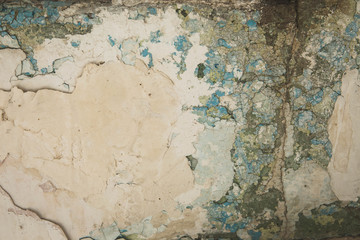 Oude gebarsten muur - abstracte achtergrond