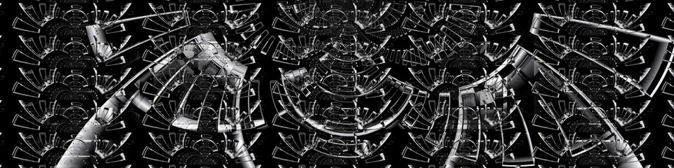 Digital art, abstract 3D objects, Germany