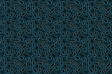 Blue liquid vector seamless pattern.