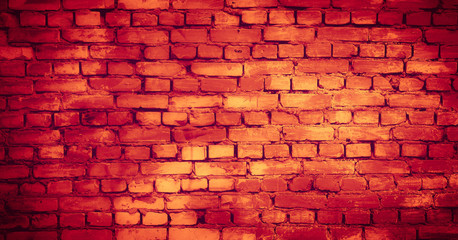 Fototapeta na wymiar Texture of destroyed brick wall.