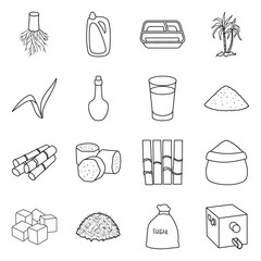Isolated object of eco and agriculture symbol. Collection of eco and organic vector icon for stock.