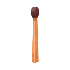 Vector illustration of matchstick and household icon. Graphic of matchstick and small stock symbol for web.