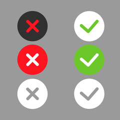 set of buttons icons vector