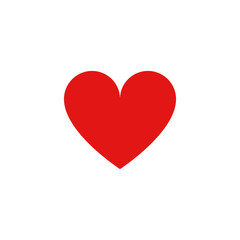 Heart vector icon. Perfect love and likes symbol and white background
