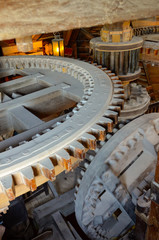 Getriebe einer alten Mühle