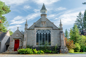 Nethy village church in Strathspey in the Highland Council Area of Scotland. - 292761881