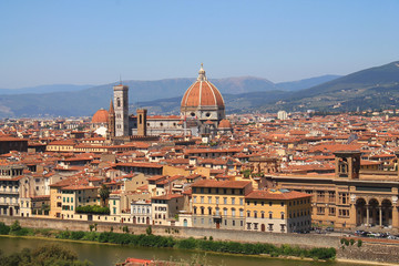 Fototapeta premium Florence, city in central Italy and birthplace of the Renaissance, it is the capital city of the Tuscany region, Italy