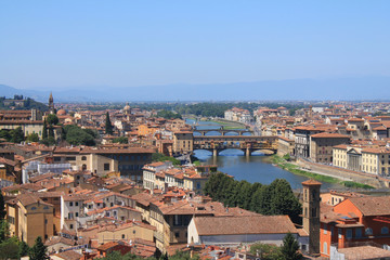 Fototapeta na wymiar Florence, city in central Italy and birthplace of the Renaissance, it is the capital city of the Tuscany region, Italy