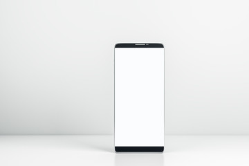 Empty white cellphone