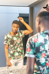 Portrait of a young african man