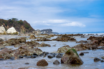 rocks and sea