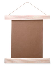 Blank board on white background