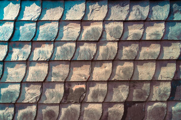 Texture of the colored layered wall, similar to a decorative tile, modern background