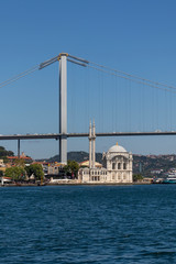 15 July Martyrs Bridge over  Bosporus at city of Istanbul