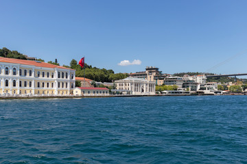 Obraz premium Panorama from Bosporus to city of Istanbul