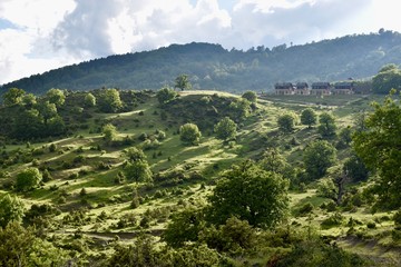Fototapeta premium Rolling Hills Sunset in Northern Greece