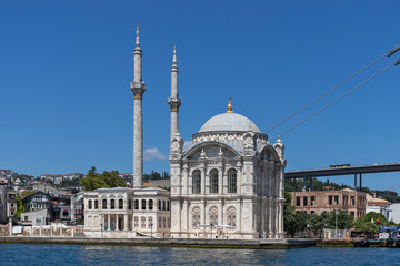 Fototapeta na wymiar 15 July Martyrs Bridge over Bosporus at city of Istanbul