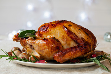 roasted chicken with vegetables