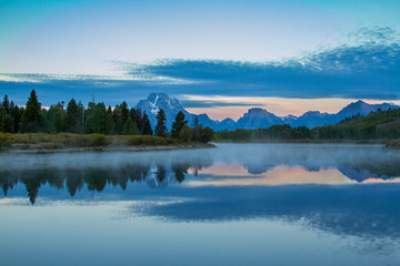 Dawn at Oxbow Bend, Grand Teton National Park, Wyoming