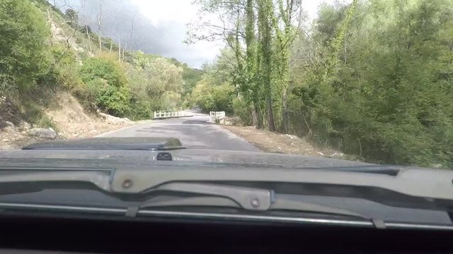 car on the road