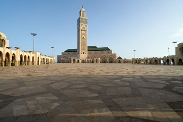 The Hassan II Mosque in Casablanca, Morocco.