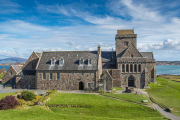 Fototapeta na wymiar Iona Abbey of The isle of Iona, Scotland