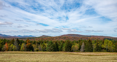 Fall foliage in the Adirondack Mountains