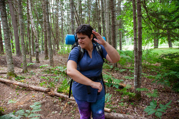 annoyed by a bit in the woods