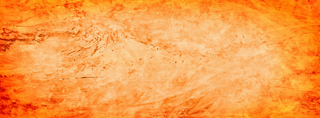 orange grungy cement texture wall background