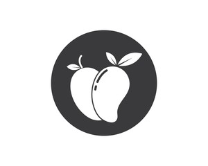 mango fruit vector illustration logo