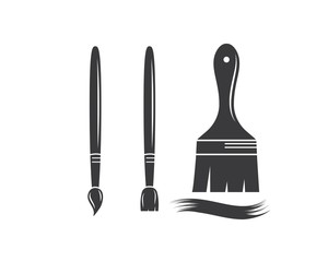 paint brush vector icon illustration