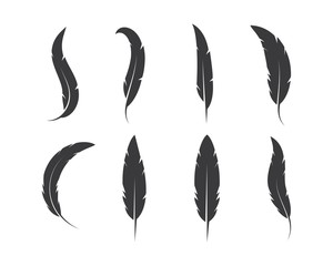 feather icon illustration vector template © sangidan