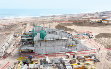 Aerial view of processing plant 