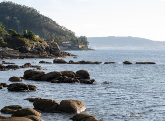 view of beach with rocks