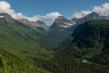 Looking Up Valley To Mount Oberlin
