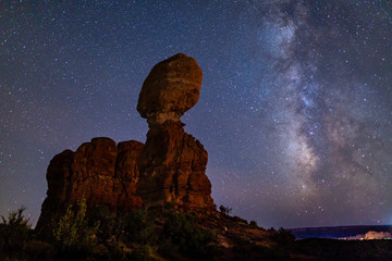 Dark Rocks and Bright Mily Way