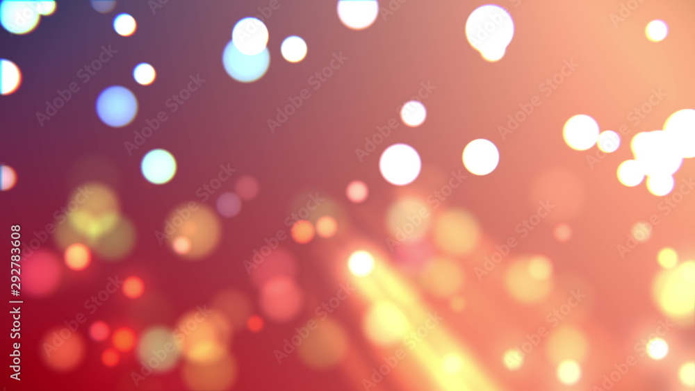 Aufkleber abstract gradient with highlights and bokeh particles background, 3d rendering romantic or spring ba