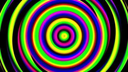 Fototapeta na wymiar 3d bright hypnotic spirals, swirling radial vortex background, computer generated art creative