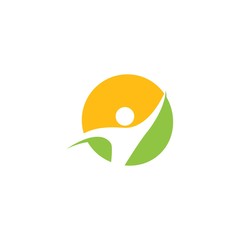 Healthy Life people Logo