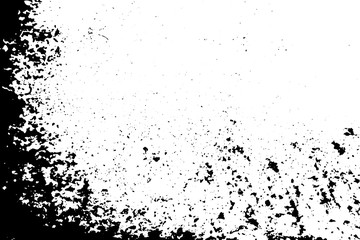 Obraz premium Grunge black texture on white background (Vector). Use for decoration, aging or old layer