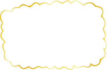 Gold Square frame variation illustration