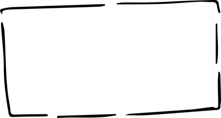 Black Square frame variation illustration