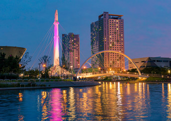 Obraz premium Central Park in Songdo incheon South Korea.