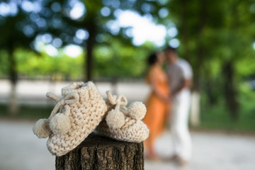 Little shoes for the baby on the way