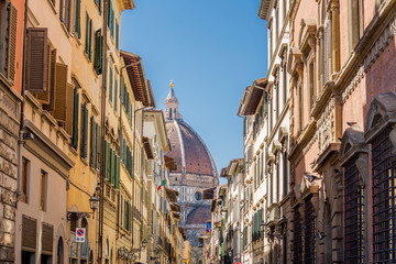 Florence Dome , Italy. Street view