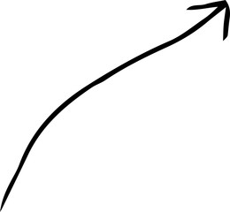 Black Simple thin arrow variation illustration